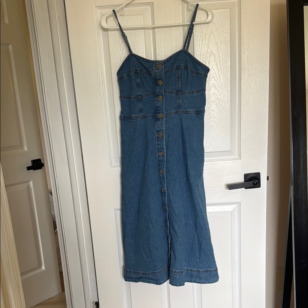 Universal Thread Blue Buttoned Midi Sundress